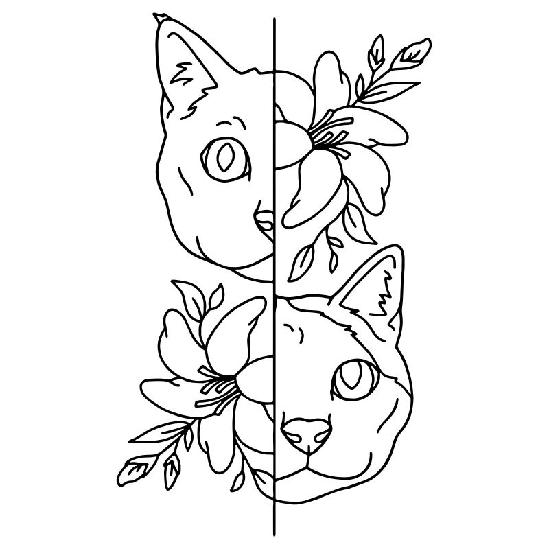 zwei Katzen