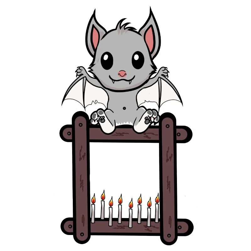 Halloween Pipistrello Stregoneria Ora Orrore