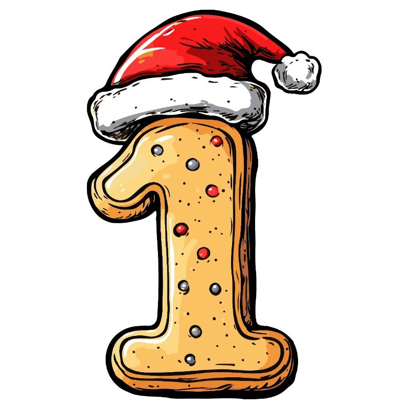 1 Numéro Biscuit Noël