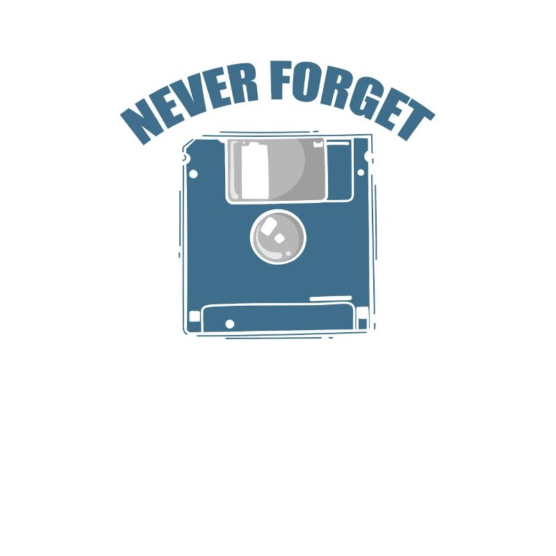 Never Forget Floppy Disk Retro Memory Module