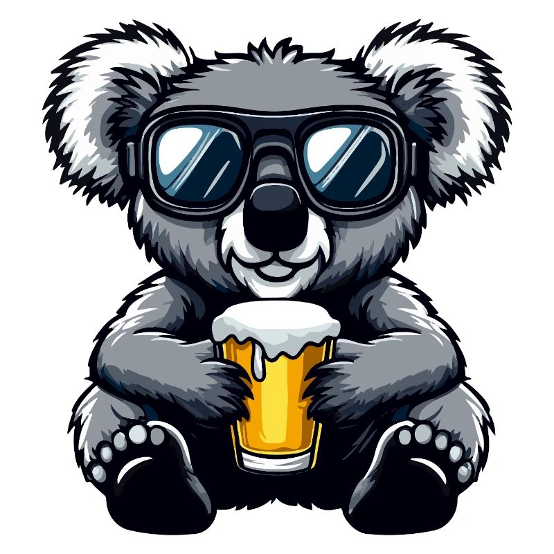 Koala Après Ski Beer Comic