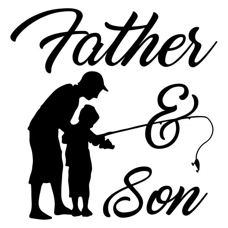 Father and Son Fishing Rod Angler Gift