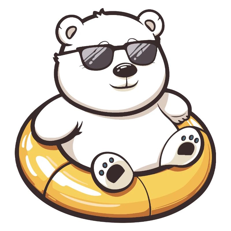 Polar Bear Comic Cool