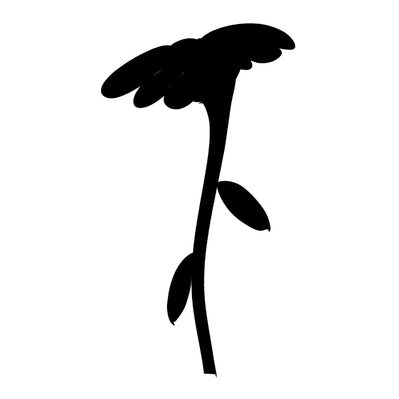 Symbole de fleur Fleur Forme De Plante