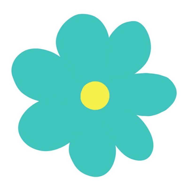 Mintfarbene Blume