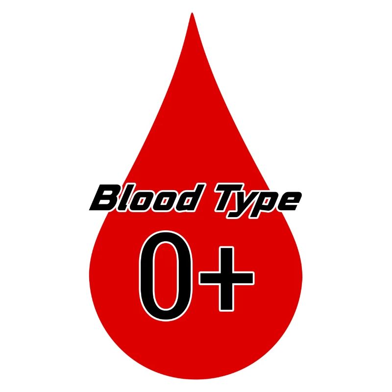 Blood group Rhesus factor 0 positive as a gift idea