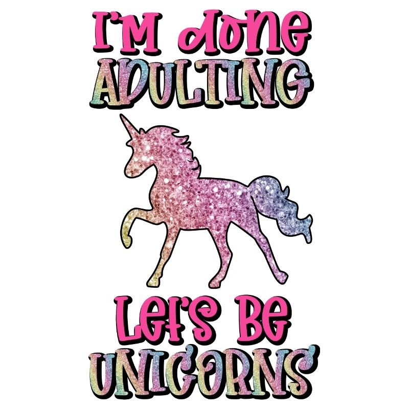 Einhorn Lets be Unicorns Pferd Regenbogen Fee