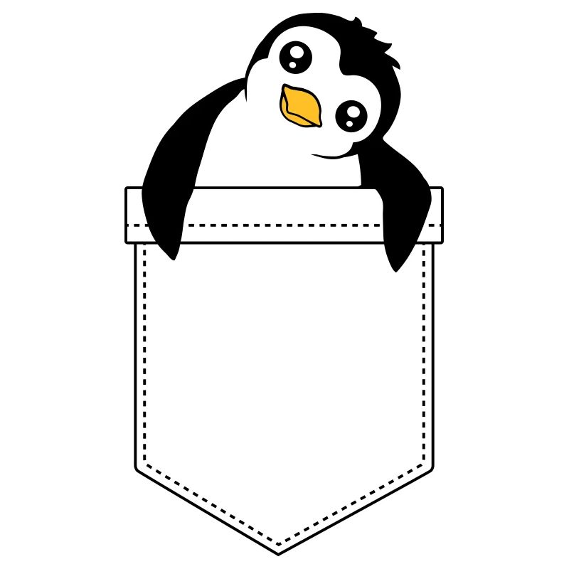 Süßer Kleiner Pinguin Brusttasche Reise Tasche