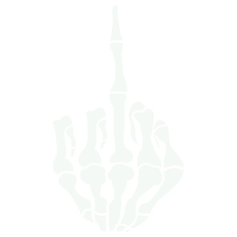 skull mittelfinger