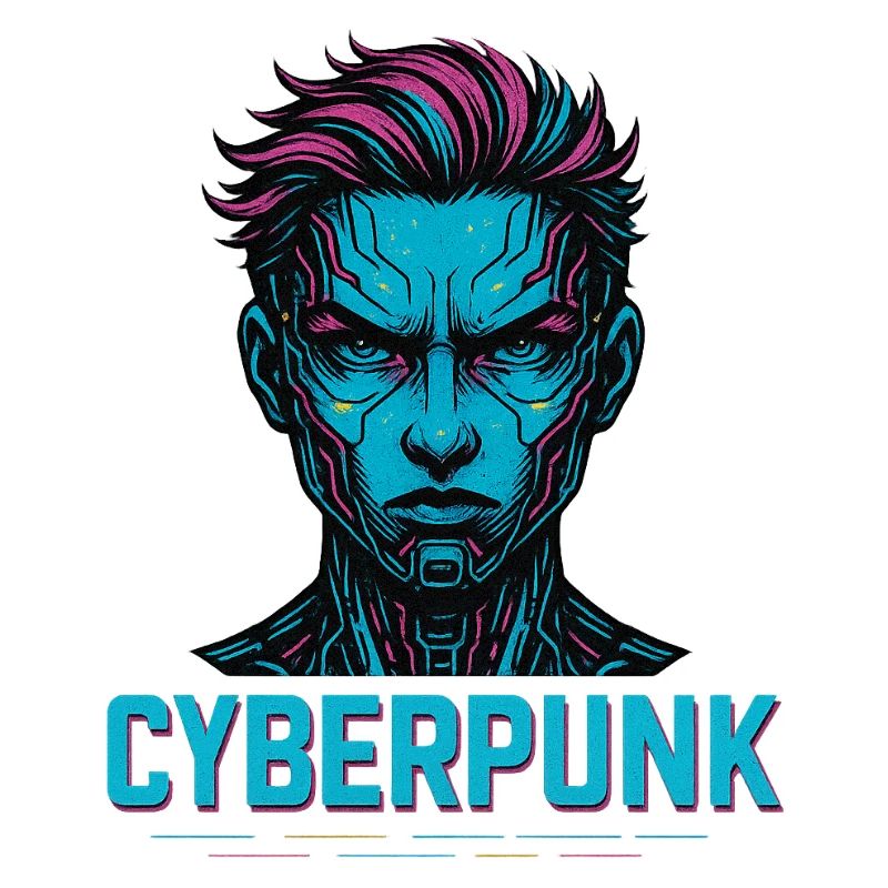 Conception d’avatar numérique cyberpunk