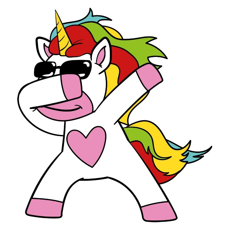 Dabbing Einhorn