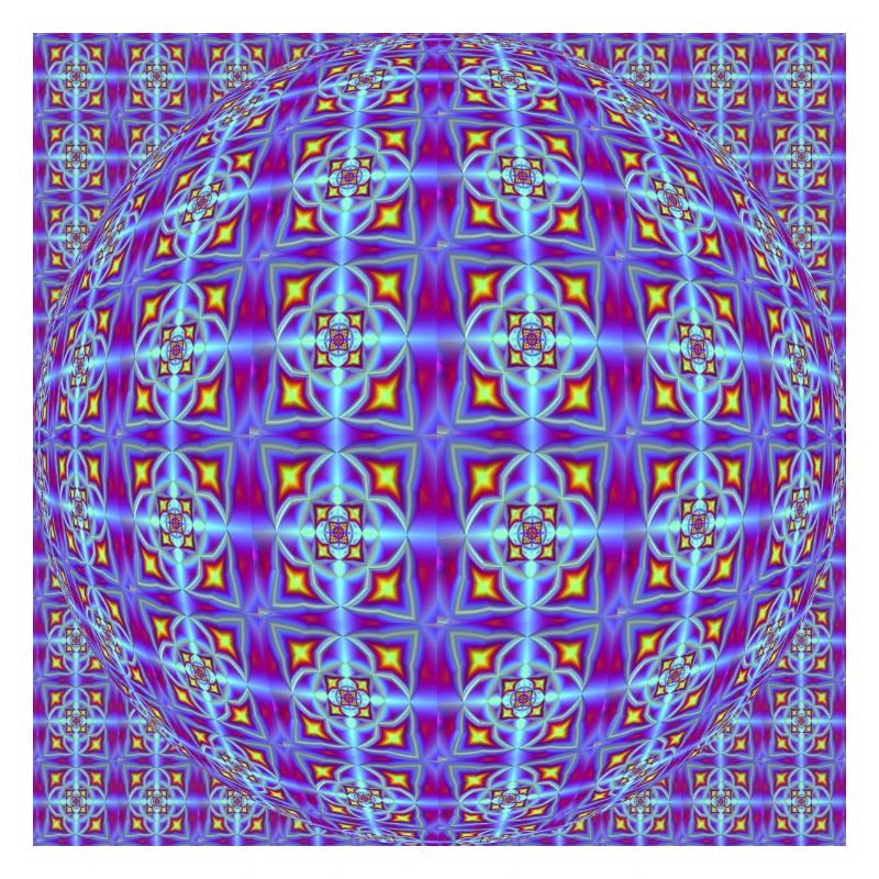 FRACTAL PATTERN LIGHT OP ART