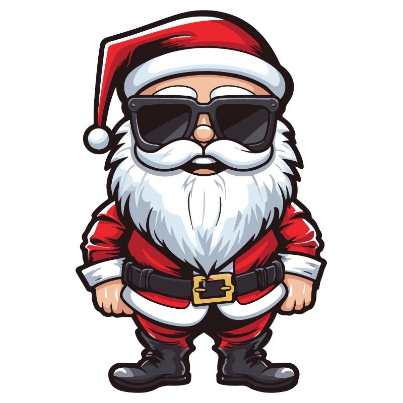 Weihnachtsmann Comic Santa