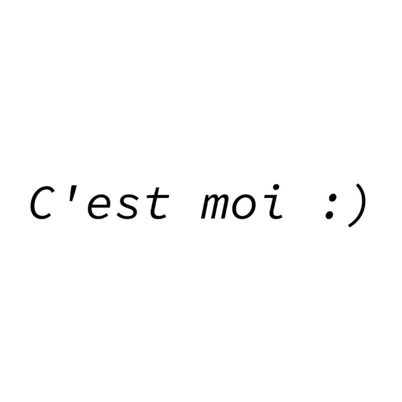 C'est moi :)