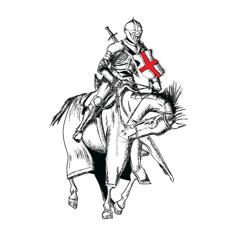 Knight - Crusader - Knight shield - Sword