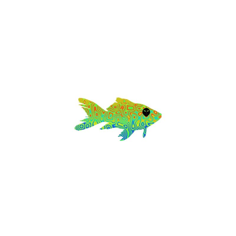 Psychedelic Fish Alien LSD 420 Goa Psytrance
