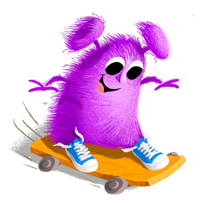 Cool drôle Skate Monster Math Batt