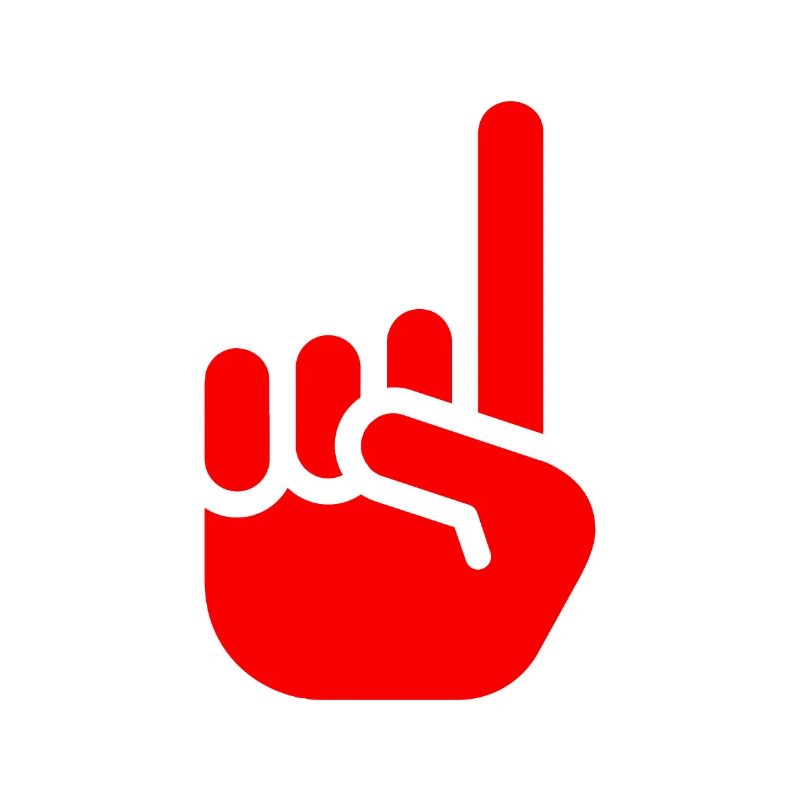 Index finger red