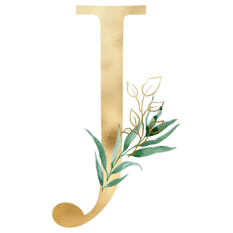Customizable Monogram J Botany
