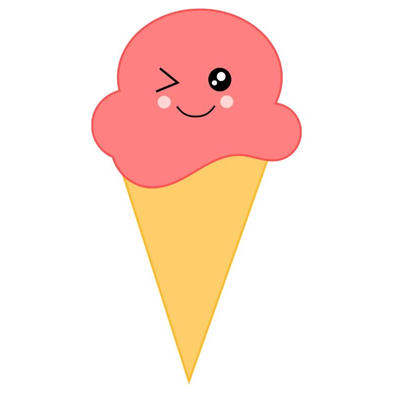 Eis Eiscreme Erdbeereis