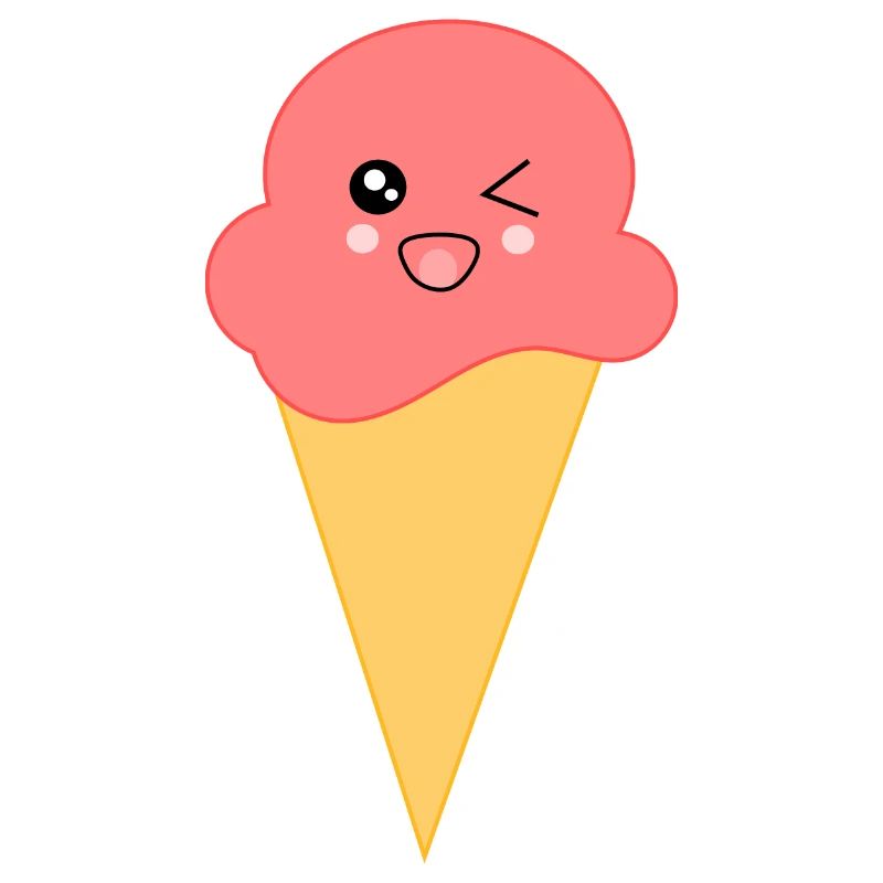 Eis Eiscreme Erdbeereis