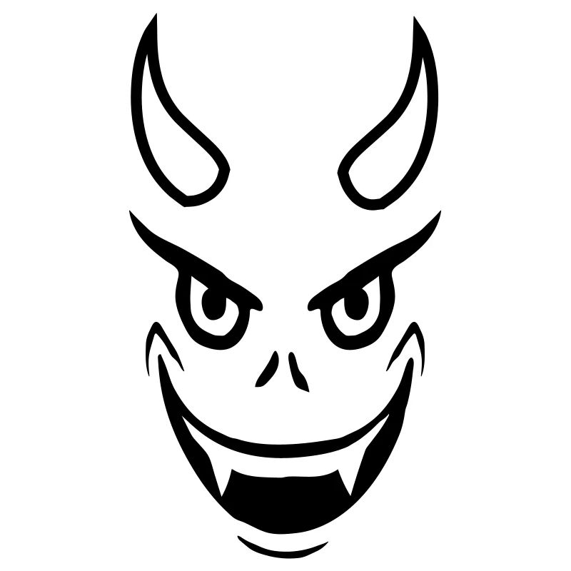 Face Evil Devil Design