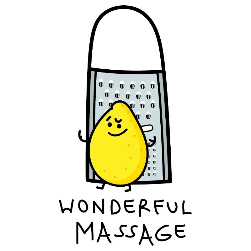Massage pour citron drôle