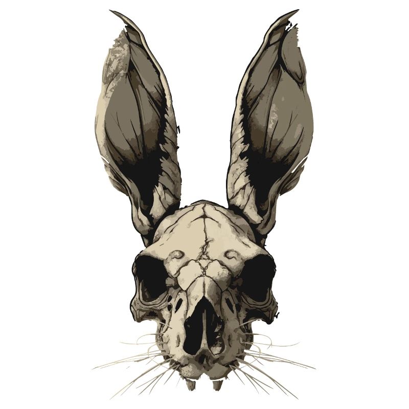 Zombie Rabbit Skull