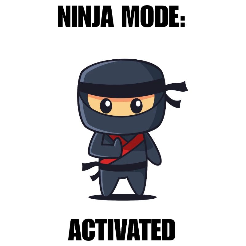 Chemise activée par la mode ninja – Diction ninja drôle