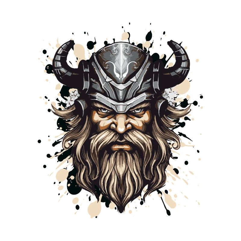 Wikinger Kopf Helm Odin