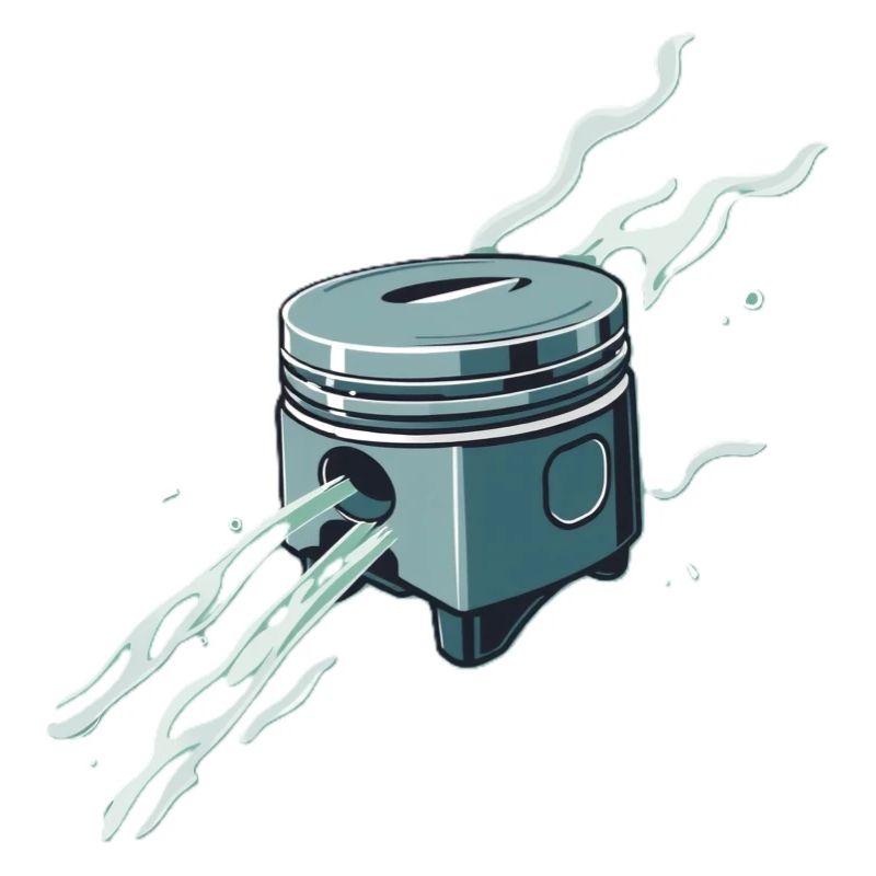 Flamme à piston