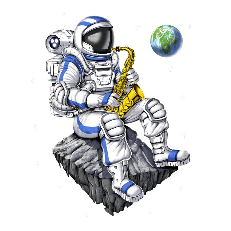 Astronaut Saxophone Player