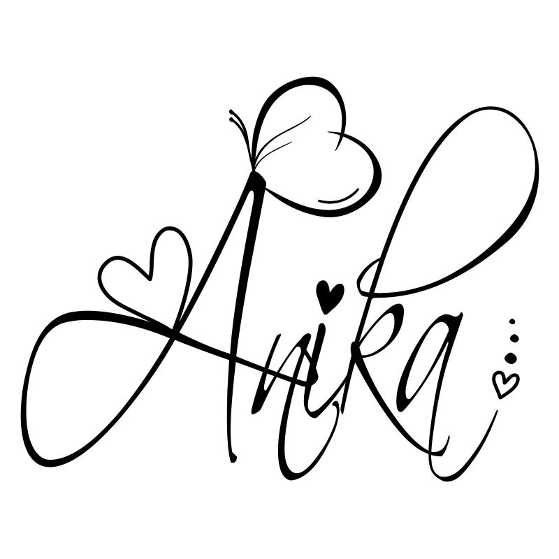 Anika Last Name First Name Girl Calligraphy Decor