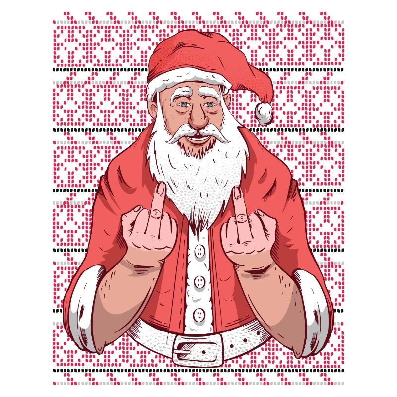 Pull de Noël laid Père Noël
