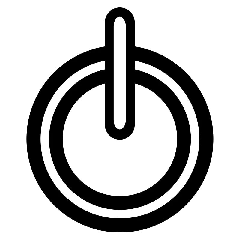 segno simbolo di potenza Icona del computer