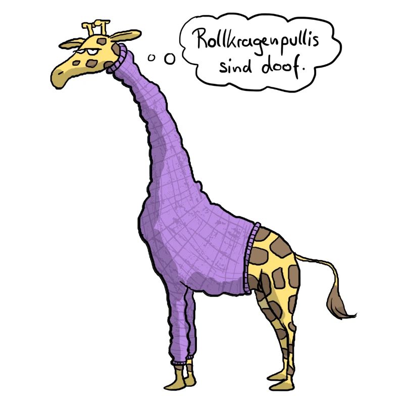 Giraffe Rollkragenpulli