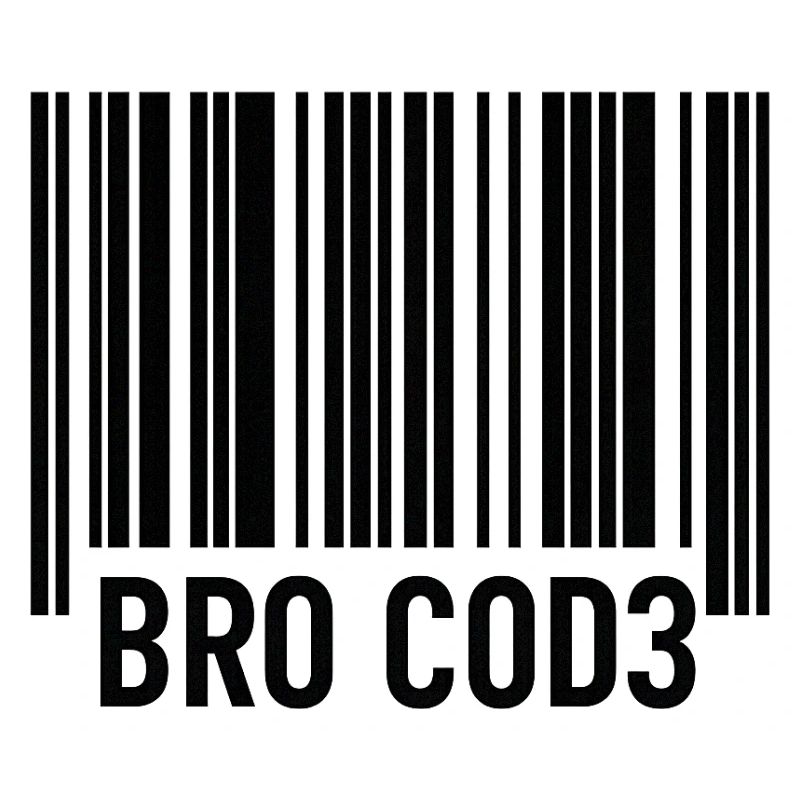 Bro Cod3 Barcode Design - Bro Code