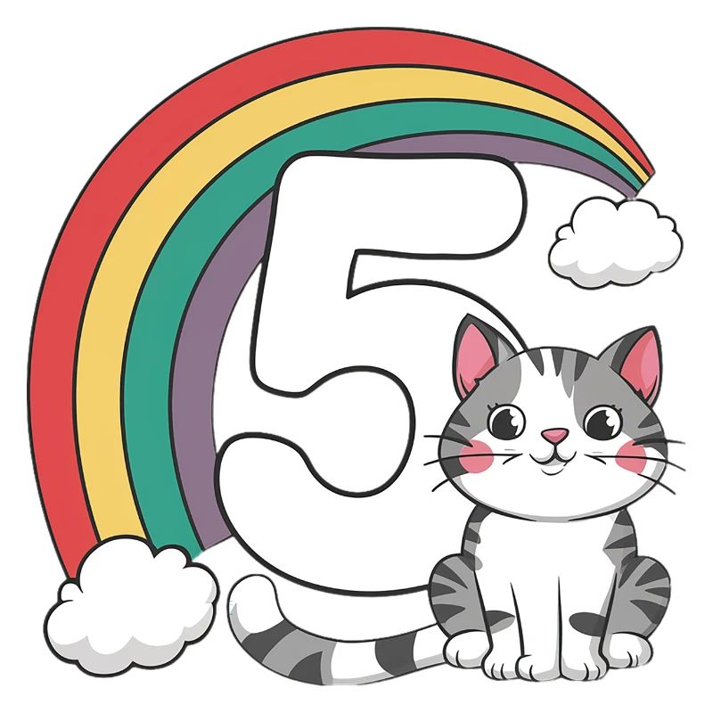 Chat mignon - 5e anniversaire - 5 ans