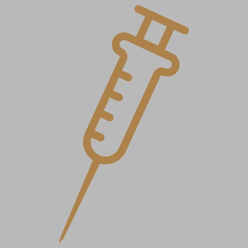 Syringe white, vector graphics