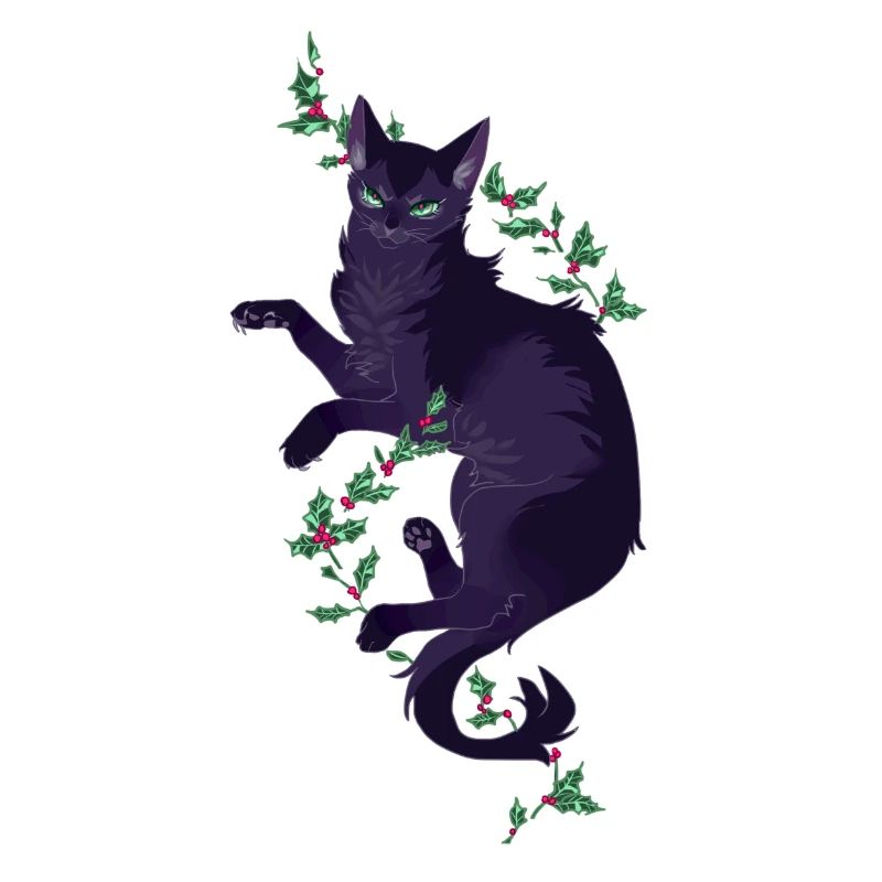 Black Cat Hollyleaf Thistle Leaf Warrior Cats