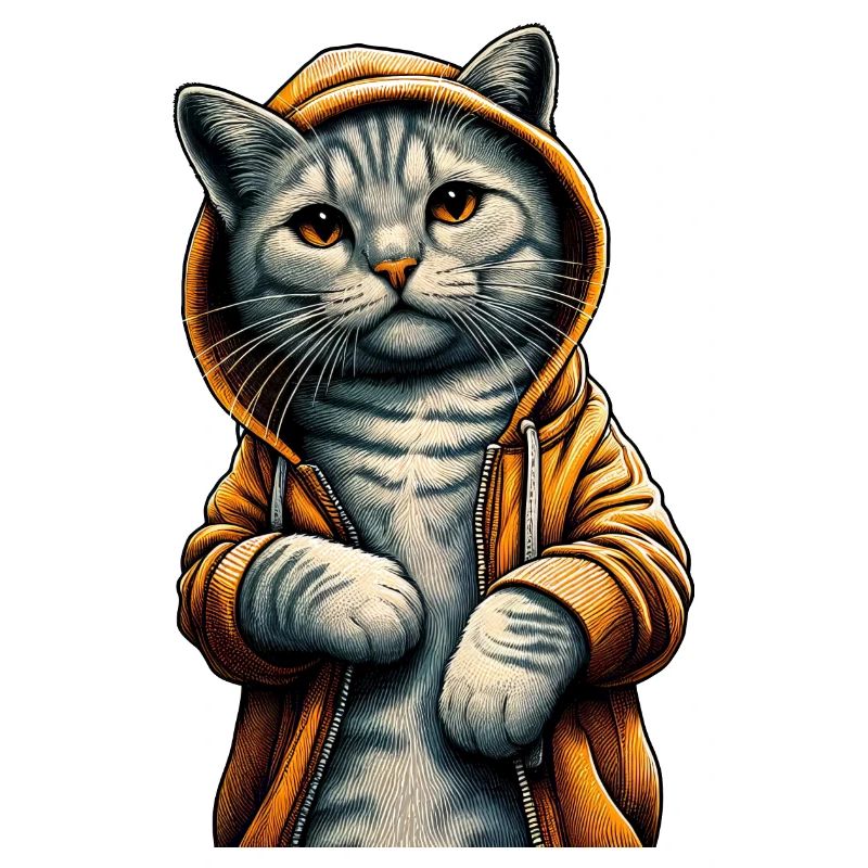 Kätzchen, der Rapper