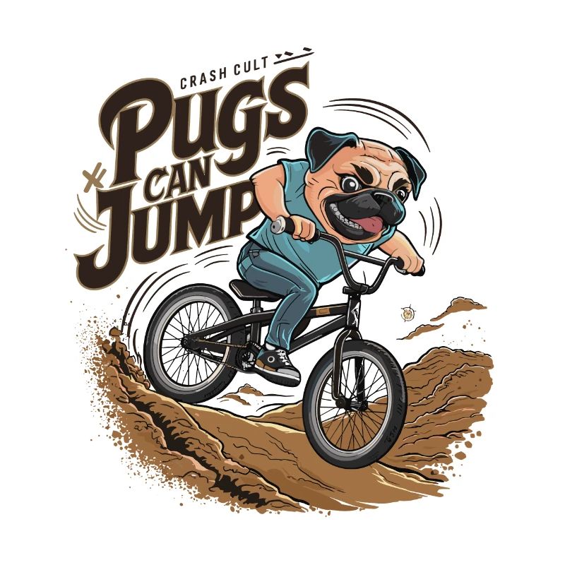 Mops Hundehalter Mops Pugs Can Jump