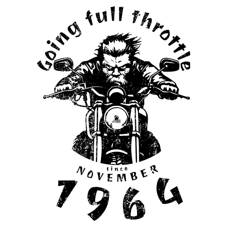 60. Geburtstag Going full throttle since 11/1964