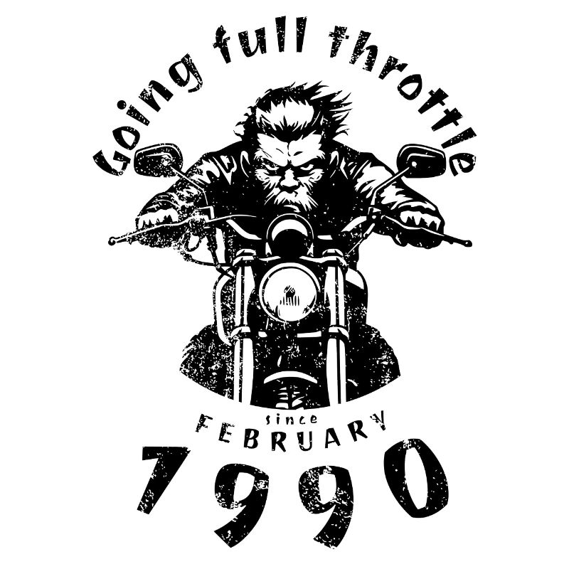 35. Geburtstag Going full throttle since 02/1990