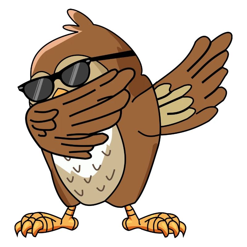 Eule Dabbing Dab Tanz Geschenk
