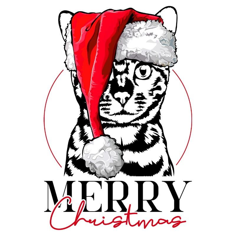 Père Noël Bengale chat joyeux Noël chat Wilsigns