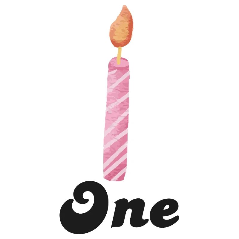1e anniversaire bougie