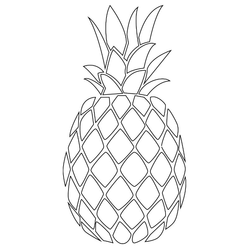 Pineapple black - Minimal Design