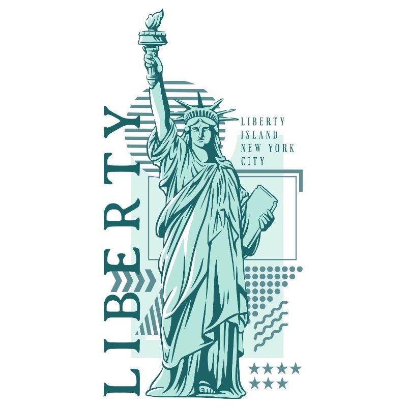 Vintage Blue Liberty