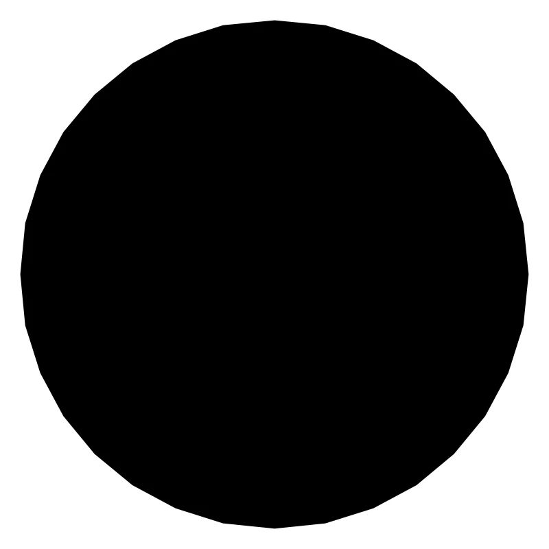 Mathematik Symbol - Schwarzer Kreis - Loch